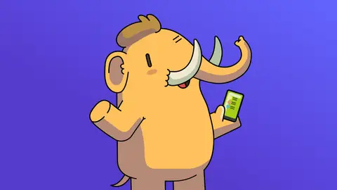 Талисман Mastodon — дружелюбный мамонт